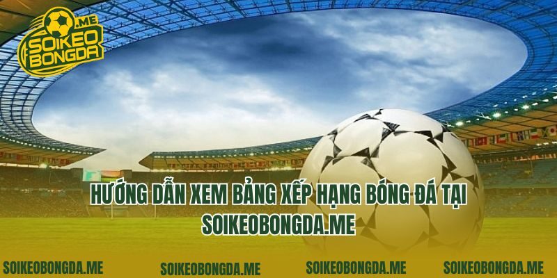 Hướng dẫn xem bảng xếp hạng bóng đá tại da-he.com.tw